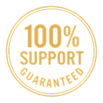 Money-back guarantee circular emblem