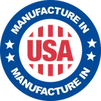 Made in the USA circular emblem