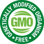 GMO free circular emblem