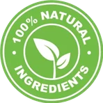 Natural ingredients circular emblem