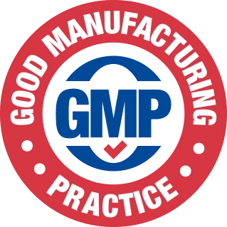 Good Manufacturing Practice red ring emblem